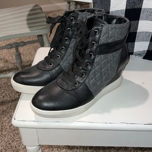 Sneaker boot wedges